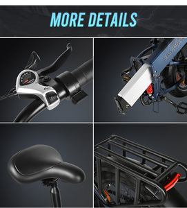 <span class=keywords><strong>Vélo</strong></span> <span class=keywords><strong>Électrique</strong></span> <span class=keywords><strong>Pliant</strong></span> 20 Pouces, 250 W, Pneus Larges, 7 Vitesses, pour Homme et <span class=keywords><strong>Femme</strong></span> - Product Image 3