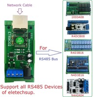 Konverter RS485 Modbus RTU TCP ke Jaringan Ethernet UDP TCP Client Server MQTT, Server Port Serial untuk PLC Kamera PTZ
