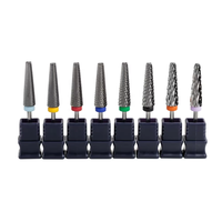 HYTOOS 24mm Super Longues Embouts de Ponceuse à Ongles 5 en 1 Bidirectionnels en Carbure pour Manucure, Accessoires de Polissage Électrique