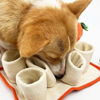Jouets interactifs d'enrichissement sensoriel pour chiens, tapis de reniflement tournesol avec base antidérapante pour la recherche de nourriture et l'exploration olfactive des animaux de compagnie