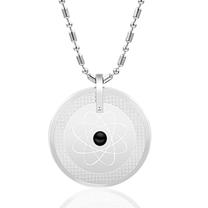 Energia scalare globale quantistica ciondolo in acciaio inox per regalo con pietra di ioni negativi a infrarossi lontani al germanio - Product Image 2