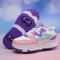 Chaussures à roulettes d'extérieur sûres et durables avec roues cachées pour filles et garçons, chaussures à roulettes pour enfants