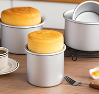 Moule à Gâteau Rond Professionnel en Alliage d'Aluminium de Haute Qualité avec Fond Amovible, Idéal pour Gâteaux au Fromage et Pâtisserie