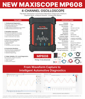 Osciloscopio Automotriz de 4 Canales AUTEL MaxiScope MP608 para Diagnóstico Eléctrico Avanzado de Vehículos con Autel MaxiSys Work