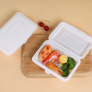 Z9 Biodégradable Fécule De Maïs Jetable Boîte À Lunch Restaurant Vaisselle Dîner Ensemble Emballage En Plastique Récipient Alimentaire - Product Image 3