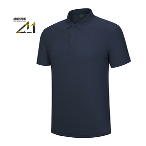 Camiseta de Golf de Punto para Hombre de Alta Calidad, Estilo Polo, Vintage, de Secado Rápido, Transpirable, que Absorbe la Humedad, de Color Sólido - Product Image 4