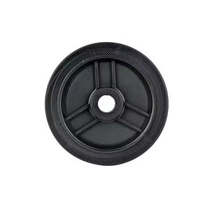 Caster <b>Wheels</b> 4 5 6 7 8 Inch Soft Tread Ball Bearing Silent Operation Engineering <b>Plastics</b> No Brake Bolt Hole Type - Product Image 3