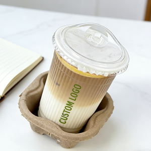 Vasos de Plástico Reutilizables de Pared Simple con Forma Novedosa de 16oz, 18oz, 20oz, 350ml, con Tapa, 90mm de Diámetro, Impresión UV, Base Redonda - Product Image 1