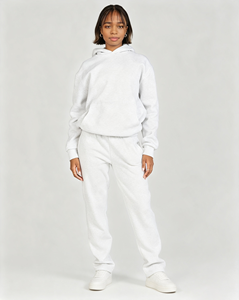 Sweat-shirt décontracté surdimensionné gris délavé pour femme, en molleton épais ou polaire, avec logo personnalisé imprimé, vente en gros ODM - Product Image 2