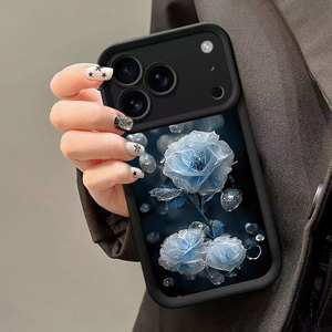 <span class=keywords><strong>Funda</strong></span> Protectora para Teléfono Móvil <span class=keywords><strong>Samsung</strong></span> Galaxy A07 A17 A56 S26 Ultra, Diseño <span class=keywords><strong>Original</strong></span> con Estampado de Flores Azul Hielo, Estilo Lente de Escalera, Resistente a Impactos, TPU - Product Image 4