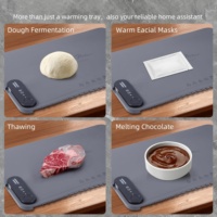 Tapis chauffant pour aliments 24x16 pouces, plateau chauffant électrique en silicone pour décongeler et maintenir les aliments au chaud pour les fêtes, les buffets et l'usage quotidien