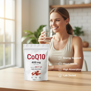 Cápsulas de Coenzima Q10 de 400 mg OEM con Aceite MCT de Coco, Suplemento de CoQ10 en Cápsulas Blandas para la Salud del Corazón, Personalización de Fábrica - Product Image 3