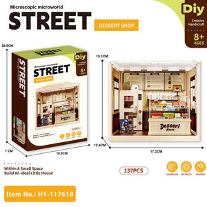 Micro World – maison de desserts miniature, Kit d'assemblage DIY avec lumières, décoration de la maison, jeu d'imitation, jouet éducatif pour enfants et adultes - Product Image 3