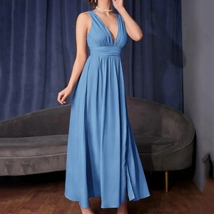 Vestido de verano sin mangas con escote en V, elegante - Product Image 3