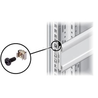 Porte-vis avec ou sans fil M6, casier d'écrou fileté, clip captif de serrure carrée, lave-vis pour armoire, stand de serveur