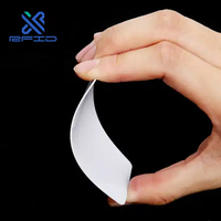 Kartu Pvc Rfid Nfc 213 215 13.56 Mhz Chip pintar hitam kosong transparan cetak kartu Nfc untuk bisnis Hotel kunci pintu