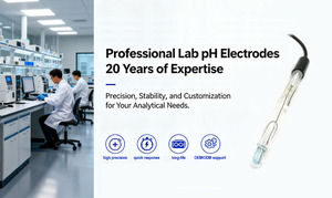 Sensor de sonda de <span class=keywords><strong>PH</strong></span> de vidrio de flujo de doble unión Conector BNC (ODM disponible) para aplicaciones químicas industriales de laboratorio - Product Image 6