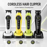 Tondeuse à cheveux professionnelle sans fil, silencieuse, à faible bruit, rechargeable, pour hommes, femmes, enfants, kit de coupe de cheveux familial