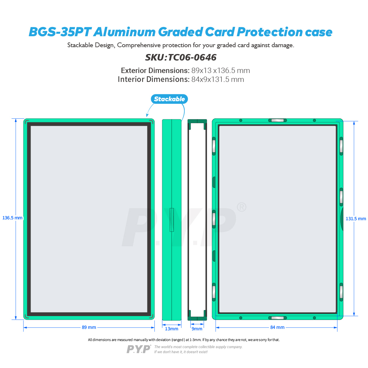 Premium Metal Graded Card Guard Case - PSA BGS Slab Protector Premium Metal Graded Card Guard Case - PSA BGS Slab Protector