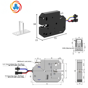 Cerradura Inteligente sin Llave SHMi XG07C para Puertas de Casilleros de Supermercado, Control de Máquinas Expendedoras Automáticas, 60mm de Distancia entre Ejes, para Buzones Pequeños, Hecho en China - Product Image 2