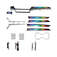 Éclairage d'ambiance dynamique style ruban, symphonie arc-en-ciel, 12V, pour dôme lumineux, compatible avec Honda INSPIRE/Accord (2018-2022)