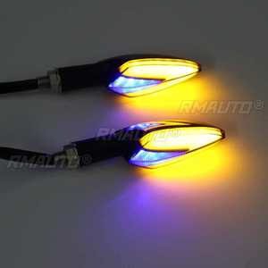 2 Piezas de Luces LED de 12V para Motocicleta, Intermitentes para Yamaha MT07 MT09 y Honda - Product Image 2