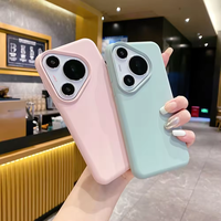 Coque de téléphone portable en silicone liquide ultra-léger de haute qualité pour Huawei Pura70, TPU souple, couverture intégrale, anti-chute, protection contre les chocs, coque arrière