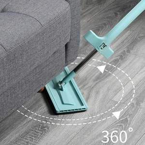 Herramienta de Limpieza para el Hogar, Mopa de Limpieza de Pisos con Sistema de Escurrido Manual, Mopa de Microfibra para Limpieza de Ventanas, Mopa Plana de Microfibra - Product Image 5