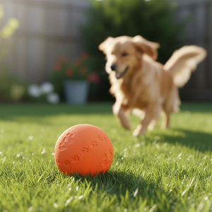 Pelota con Sonido de Caucho Natural de 6 cm, Juguete Interactivo para Mascotas - Product Image 3