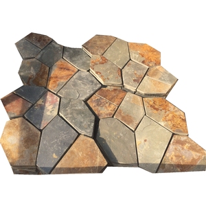 Gạch Đồng Tự Nhiên Rỉ Sét Phá Vỡ Tường Và Sàn Đá Phiến Ngẫu Nhiên - Product Image 1