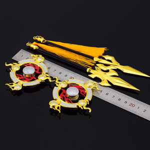 Juguete Nezha, Juego de Cuatro Piezas, <span class=keywords><strong>Hot</strong></span> <span class=keywords><strong>Wheels</strong></span>, Lanza de Fuego, Juguete de Metal Completo para Descompresión, Regalos Promocionales - Product Image 2