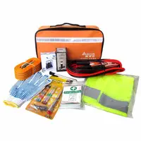 Kit di attrezzi di emergenza per Auto di sicurezza arancione su strada completo professionale all'ingrosso da 11 pezzi