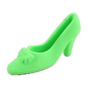 Tutto colorato novità a forma di bambino a matita cartone animato fantasia di gomma signora 3D ragazze scarpe cancelleria tacchi alti gomma - Product Image 5