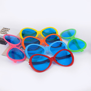 <strong>Blue</strong> Plastic <strong>Glasses</strong> Colored Oval <strong>Glasses</strong> Birthday Decorations Set <strong>Party</strong> Supplies - Product Image 3