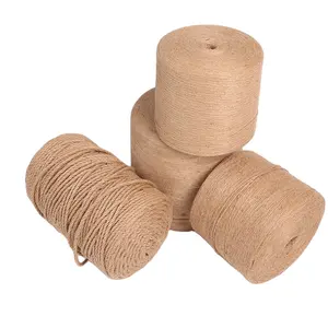 Koord Hemp1mm Dikke Diy Handgemaakte Breien Vintage Twijn Natuurlijke Kleur Linnen Rustieke String Ambachten Jute Touw 100M