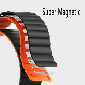Bracelet de montre intelligente réglable bicolore en silicone sport avec boucle magnétique pour <span class=keywords><strong>Apple</strong></span> IWatch - Product Image 3