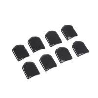Manchon de presse-étoupe en plastique noir personnalisé embouts plats en PVC pour poignée