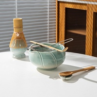 Kit Matcha 100 pièces, brosse à Matcha, ensemble en céramique Dehua de style japonais, cérémonie du thé de la dynastie Song, cadeau de Noël, emballage en boîte colorée