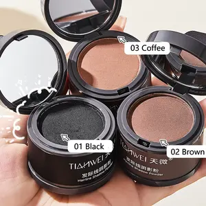 Waterproof hair lose concealer shadow thickening powder hairline powder Hair Line Filling Fluffy Fiber Forehead Concealer