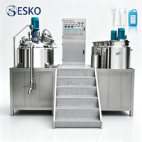 Mélangeur de produits de soin ESKO pour beurre corporel, émulsifiant sous vide à structure fixe pour la fabrication de crèmes pour les mains, sérums, hydratants et lotions