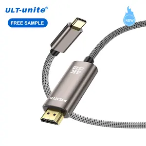 ULT-unite新抵达的C型到HDMI USB C型公到HDMI A公4K @ 60hz适配器电缆，用于笔记本电脑，投影
