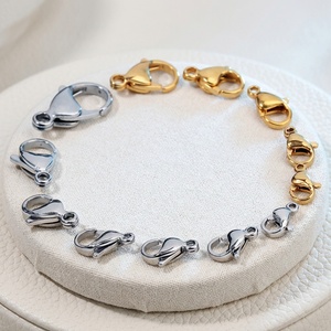 ตัวล็อคแบบก้ามปูโลหะผสมไทเทเนียมสำหรับทำสร้อยคอ ชุบด้วยระบบสุญญากาศ ตัวเชื่อมต่อเครื่องประดับ DIY - Product Image 1