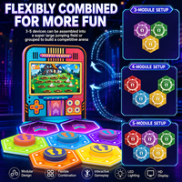 Sistema de Juego Interactivo con Sensor de Movimiento para Interiores, con Luces LED, para Gimnasios y Áreas de Juego Juveniles, Personalizable