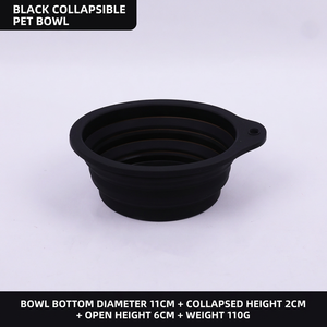 Tazón de agua plegable de silicona para mascotas, portátil, de calidad alimentaria, para perros, para uso en viajes al aire libre. - Product Image 5
