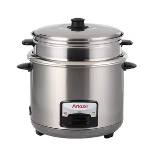 Appareil de cuisine cuiseur à riz électrique multifonction garder au chaud cuisson antiadhésive pas cher 1.8L acier inoxydable Rohs Mini Horno