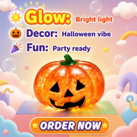 Nouveau produit : Jouets TPR Squishy – Citrouille amusante d'Halloween à presser, jouet anti-stress respirant, élastique et non toxique