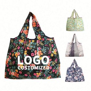 Bolsa de Compras Plegable Extra Grande, Portátil, con Diseño de Dibujos Animados, Bolsa de Supermercado Reutilizable - Product Image 1