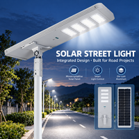 Lampe solaire LED intelligente d'extérieur XIUBEN pour l'éclairage routier, tout-en-un, batterie LiFePO4, MPPT, lampe solaire automatique