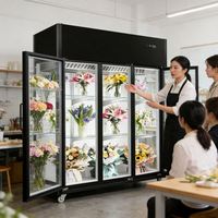 Vitrine réfrigérée pour fleurs, distributeur automatique de fleurs, réfrigérateur pour fleurs, refroidisseur de fleurs