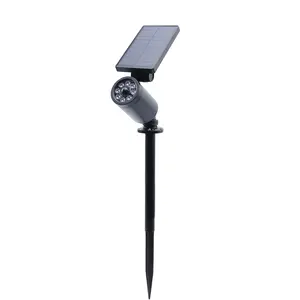 Lumières solaires extérieures super lumineuses étanches éclairage de paysage projecteur LED d'origine lumières extérieures solaires avec capteur de mouvement